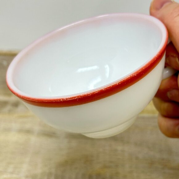 Vintage 1950's Pyrex Tea Cups Set of 4 - Picture 2 of 6